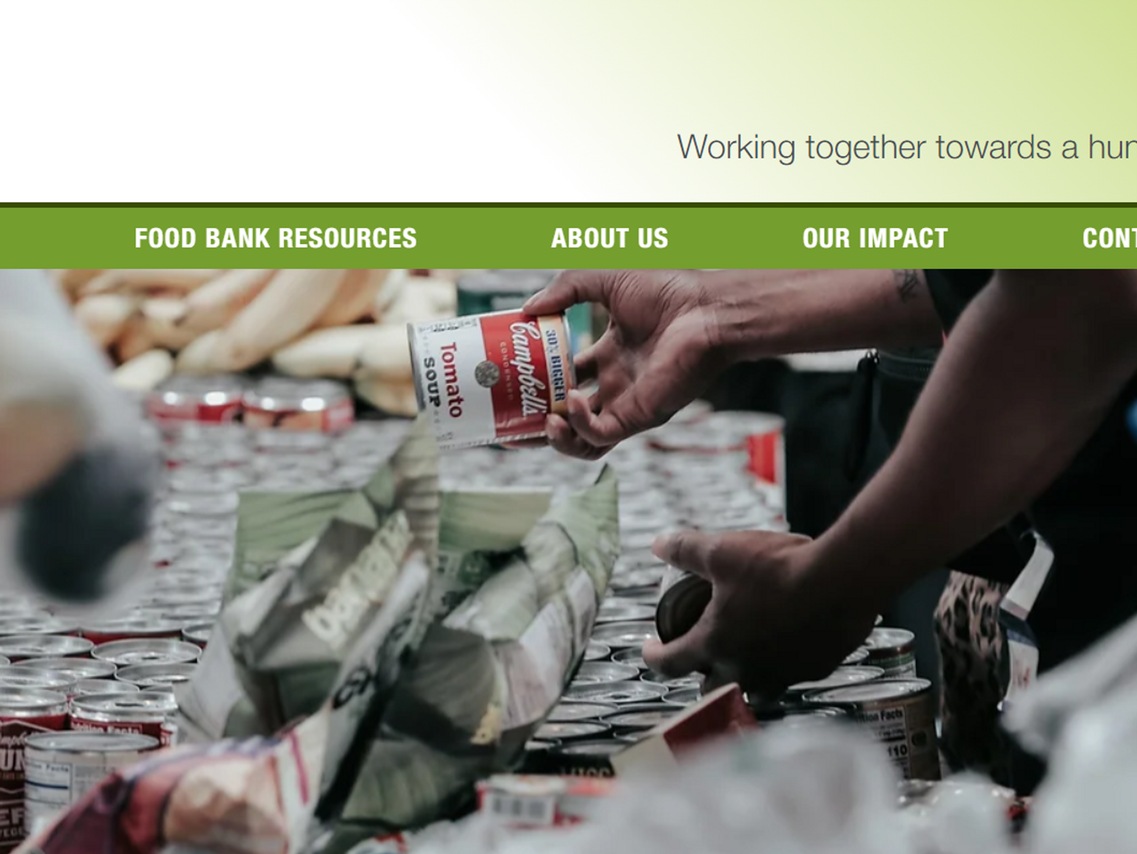 Non Profit Wix Website: Food Banks BC Project