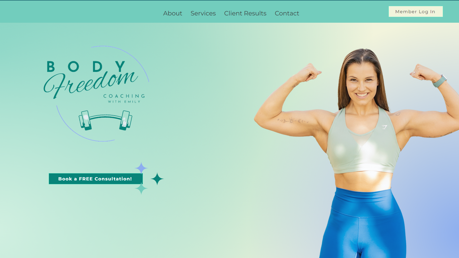 Classic Website Design | Body Freedom Coaching - A Fitness website