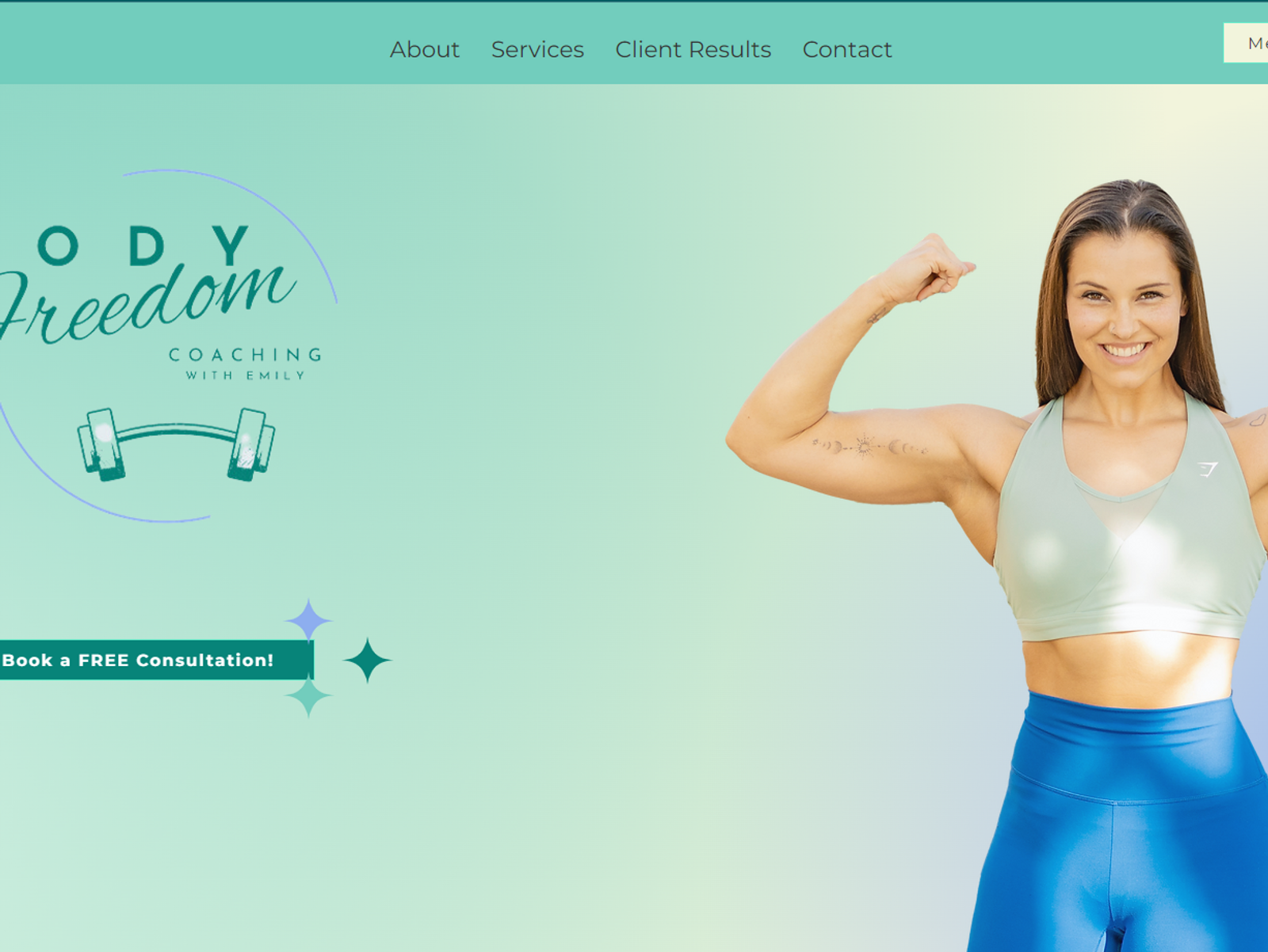 Classic Website Design | Body Freedom Coaching - A Fitness website